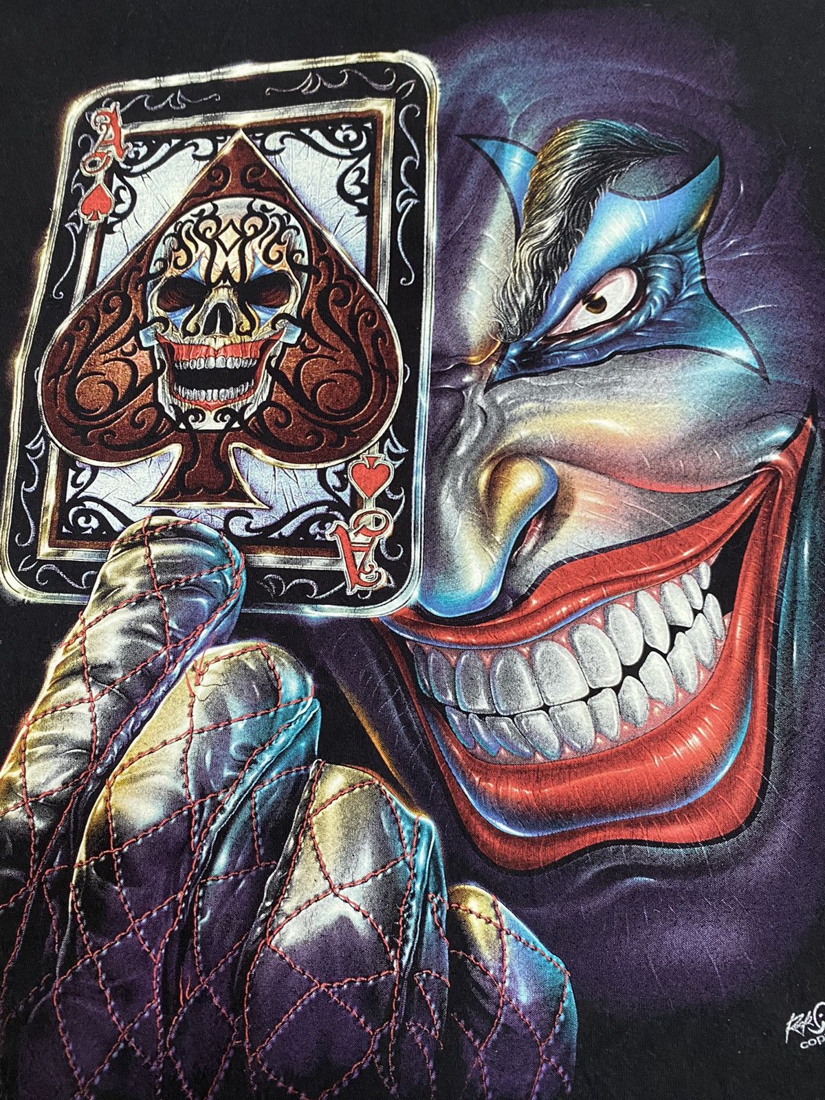 If Six Was Nine Rock Chang 3D Joker Playing Card Glow In The Dark t-shirt Size US L / EU 52-54 / 3 - 4 Thumbnail