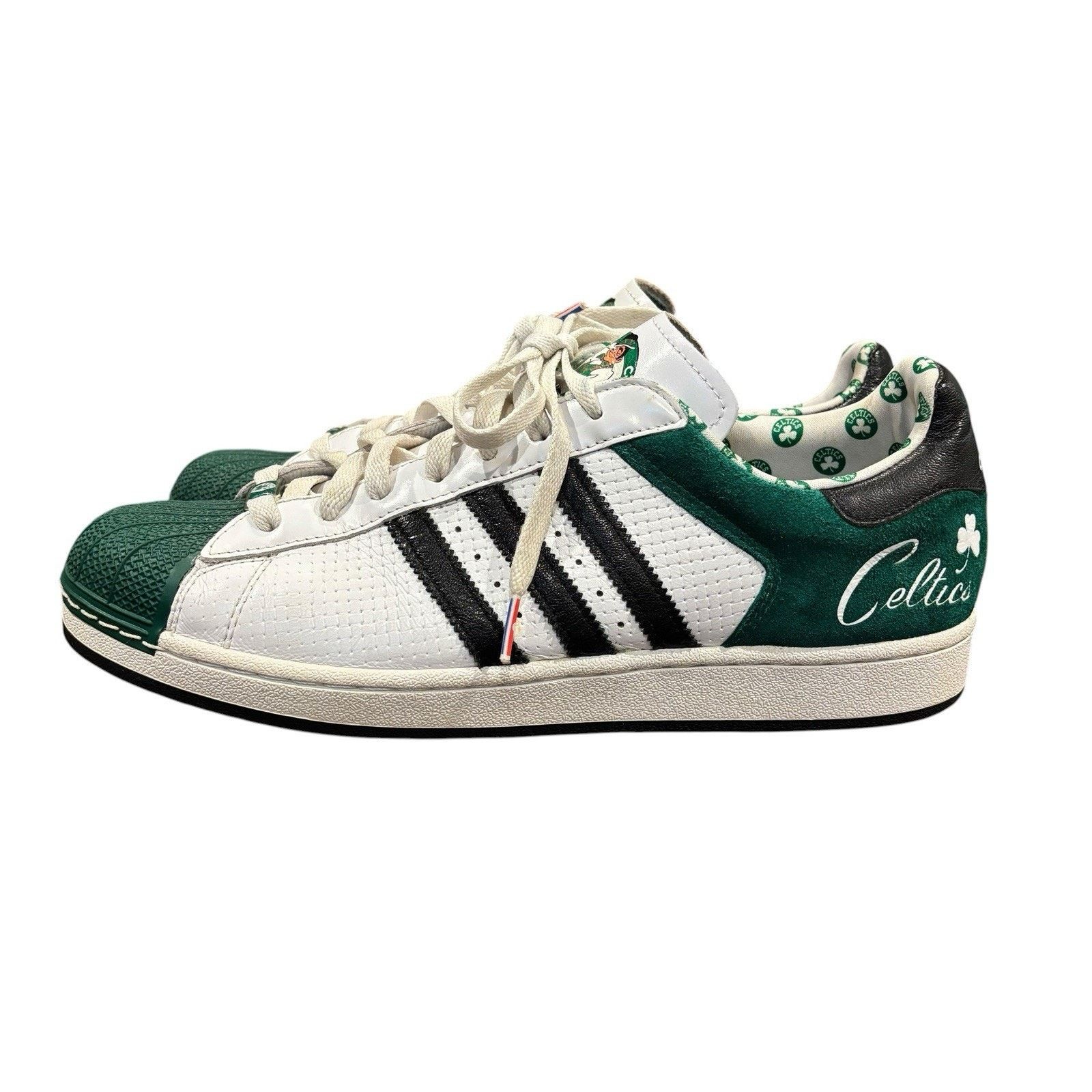 Adidas Adidas Superstar Shell Toe Boston Celtics Men’s 13 014118 Size US 13 / EU 46 - 8 Thumbnail