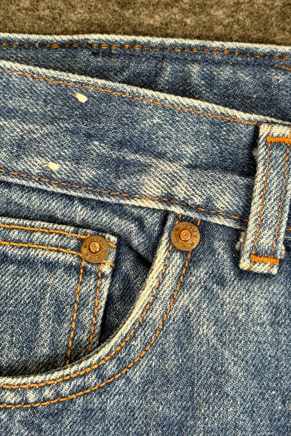 80s PRL USA Talon Zip Selvedge Style Jeans 36x29 image 9