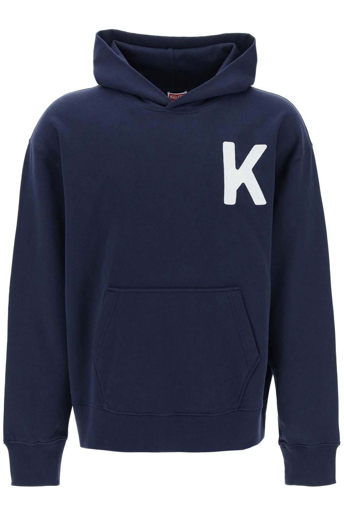 image of Kenzo Luky Tiger Hoodie in Bleu Nuit, Men's (Size Medium)