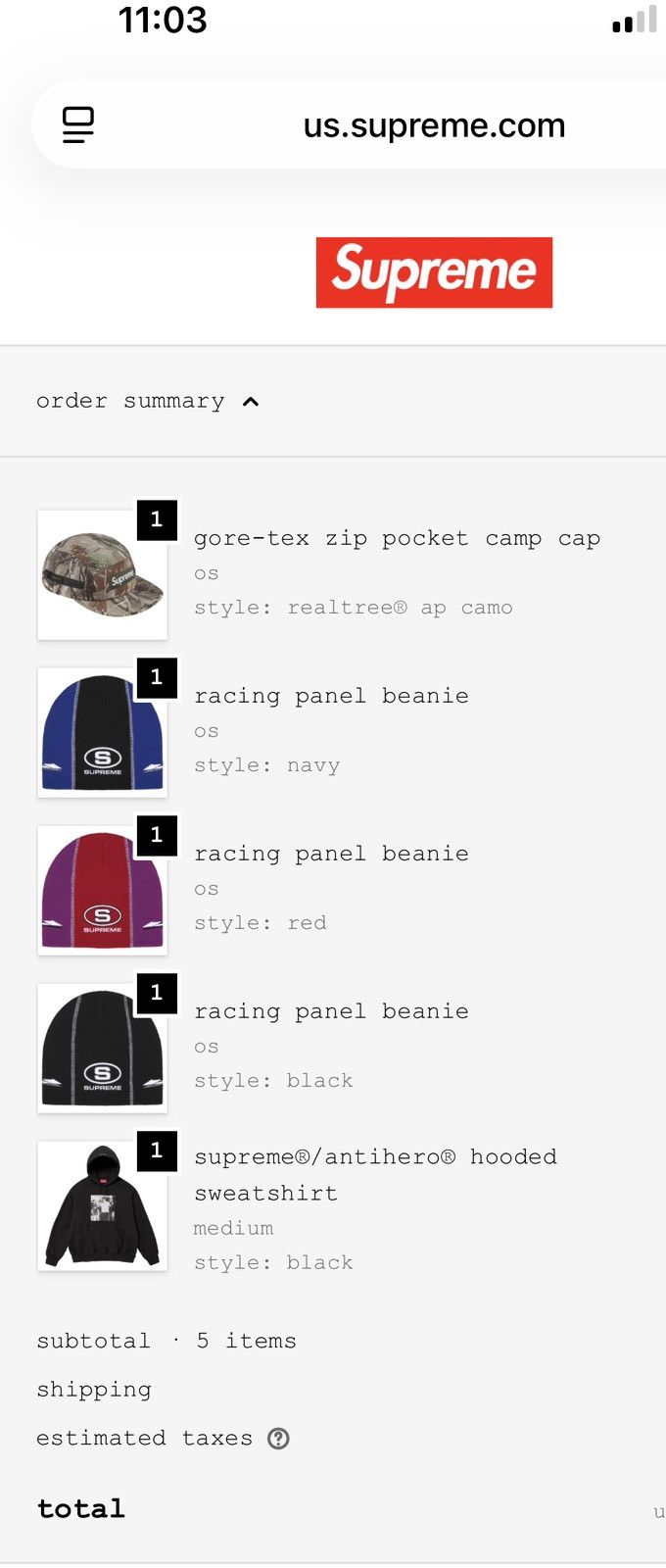 Supreme Supreme Gortex Zip Pocket Camo Cap Size ONE SIZE - 4 Thumbnail