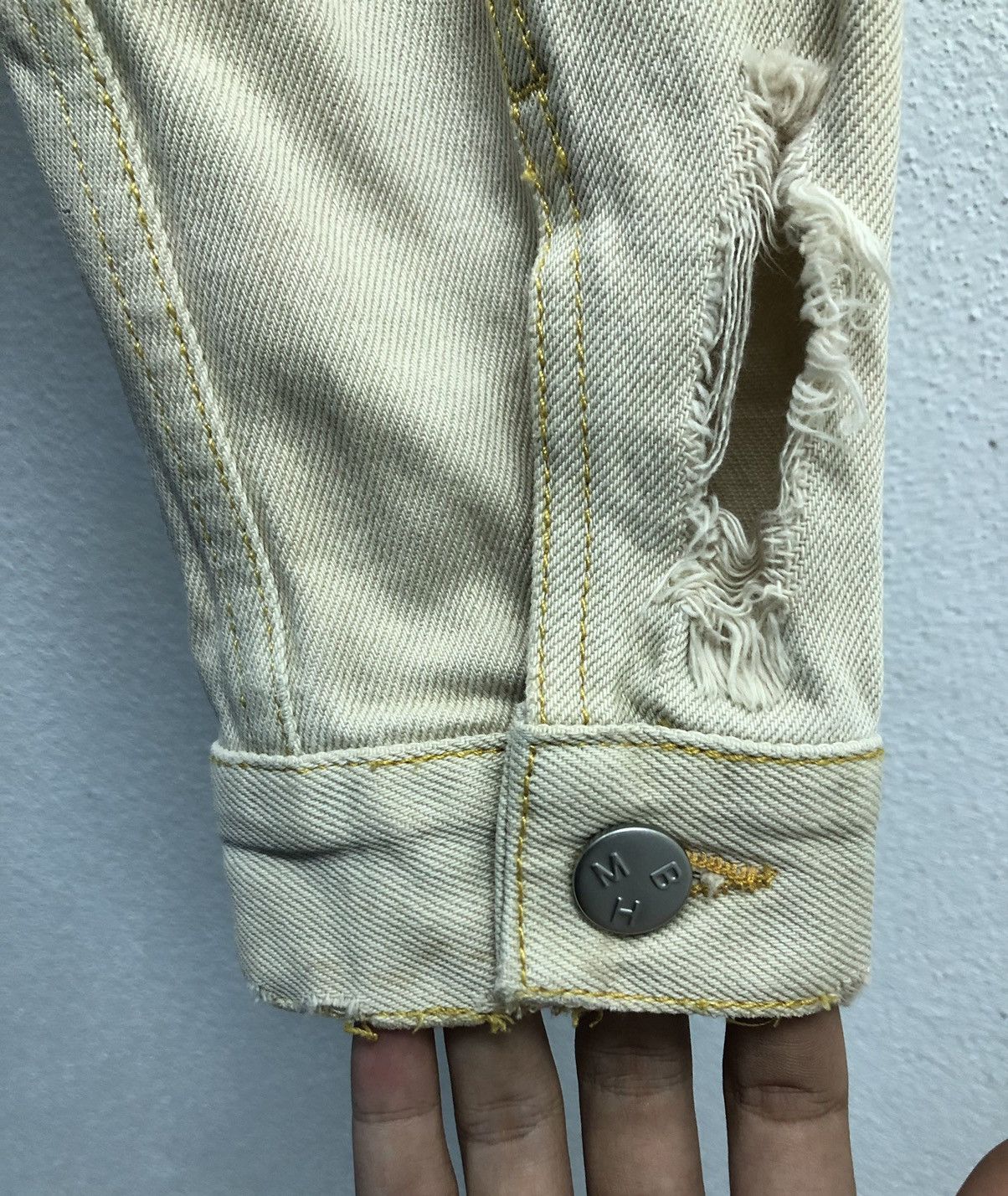 Misbhv Vintage MISBHV They Drained Very Soul Denim Jacket Size US S / EU 44-46 / 1 - 17 Thumbnail