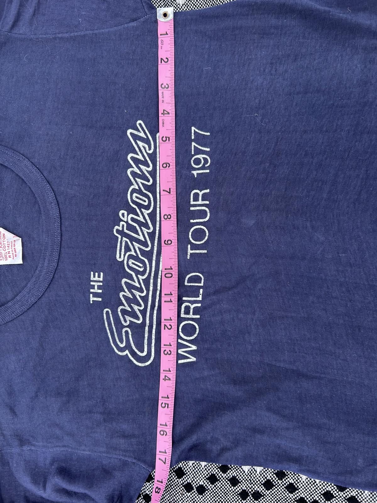 Other RARE ! Vintage Long Sleeve The Emotions WORLD TOUR 1977 Size ONE SIZE - 7 Thumbnail