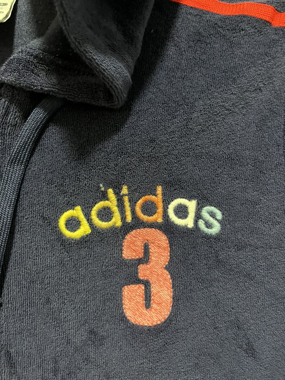 Adidas Adidas 3 Full Zip Short Sleeve Fleece Hoodie Size S / US 4 / IT 40 - 4 Thumbnail