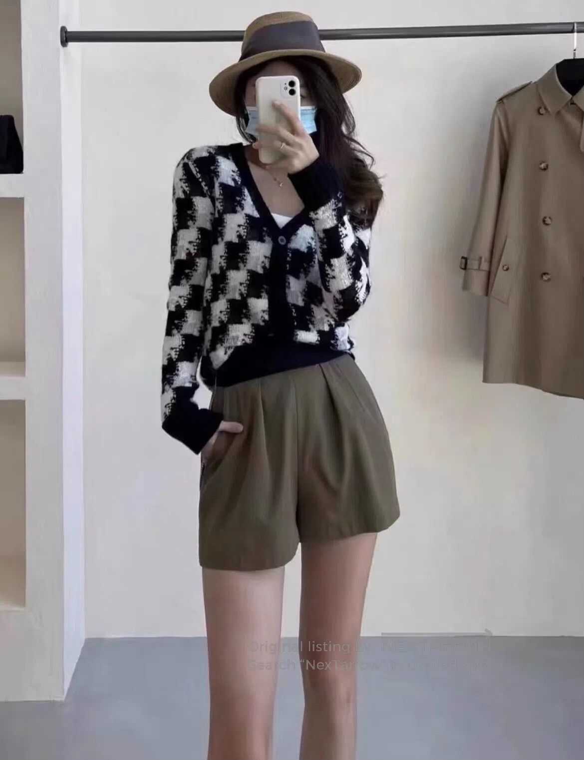 Dior Dior Cashmere checkered knit cardigan| Size S / US 4 / IT 40 - 1 Thumbnail