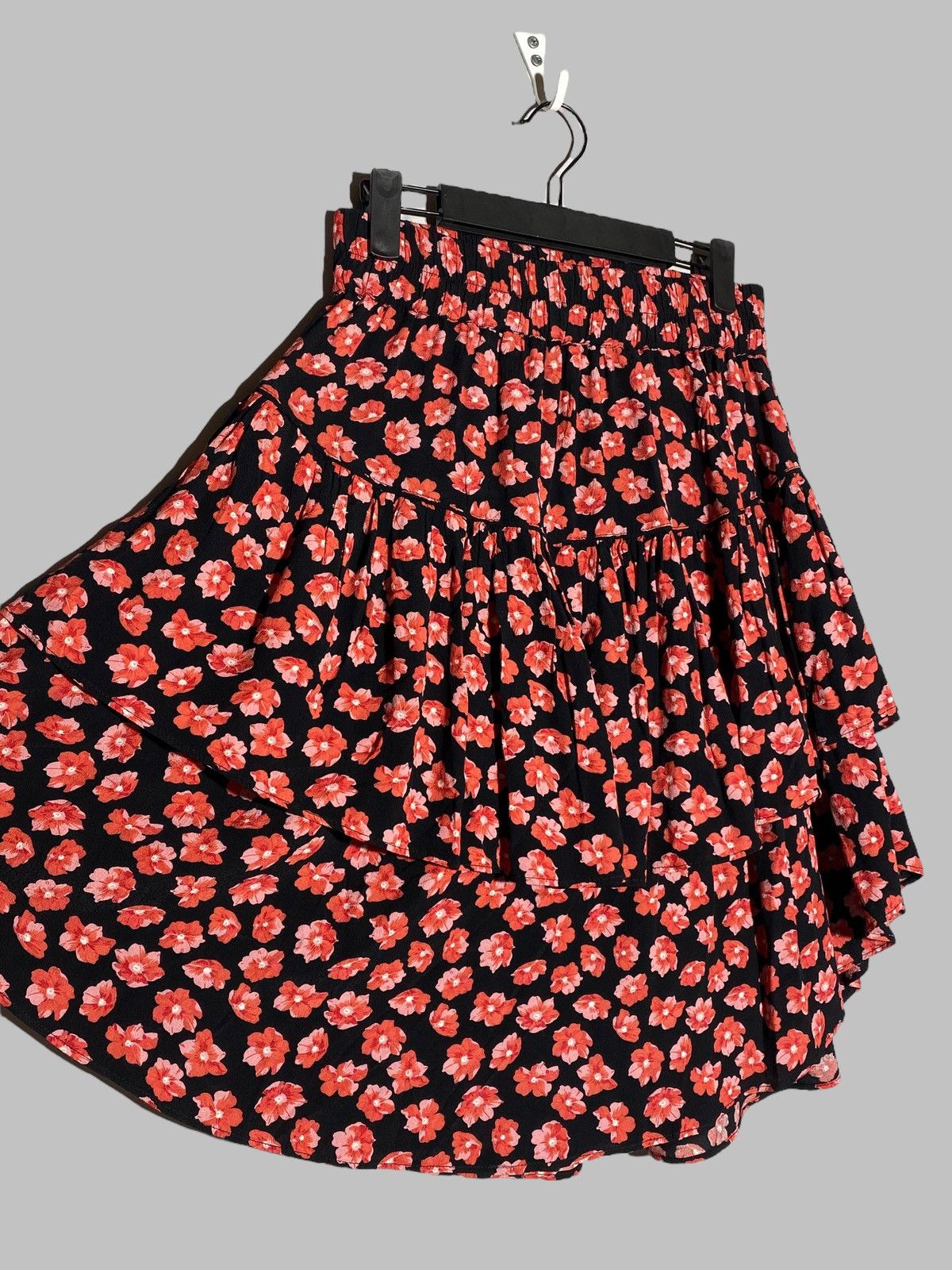 Ganni 🔥 GANNI FLORAL PRINT VISCOSE SKIRT Y2K GRUNGE PARIS FASHION Size 26" / US 2 / IT 38 - 2 Thumbnail