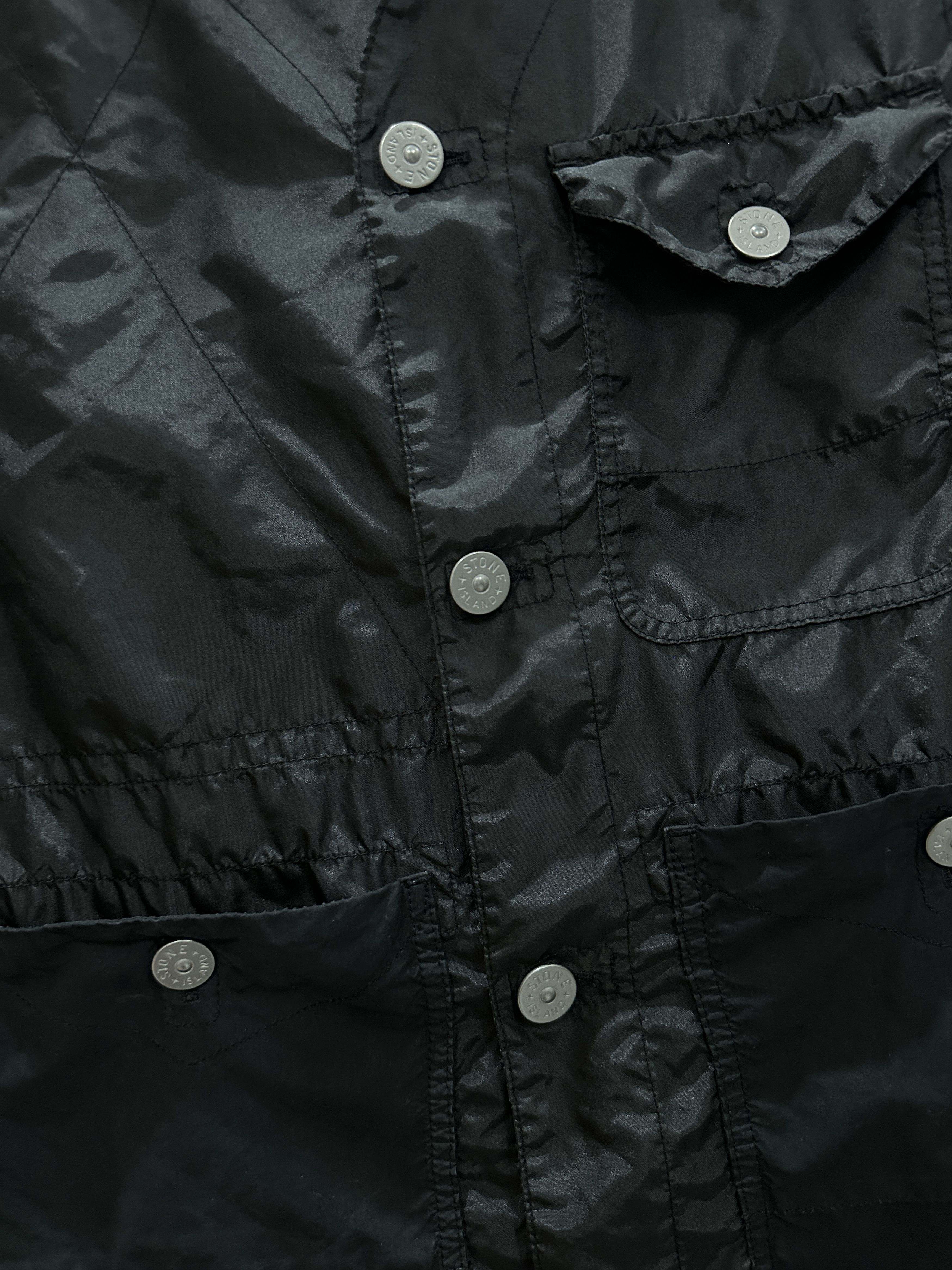 Stone Island STONE ISLAND BLACK GARMENT DYED VEST Size US L / EU 52-54 / 3 - 6 Thumbnail