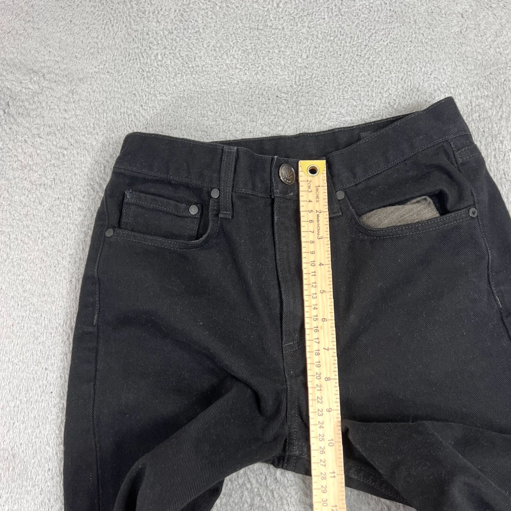 Rag & Bone VINTAGE Rag & Bone Women's Jeans 26 High-Rise Straight Black Denim 27"Inseam Fall Winter Girls Size 28" / US 6 / IT 42 - 4 Thumbnail