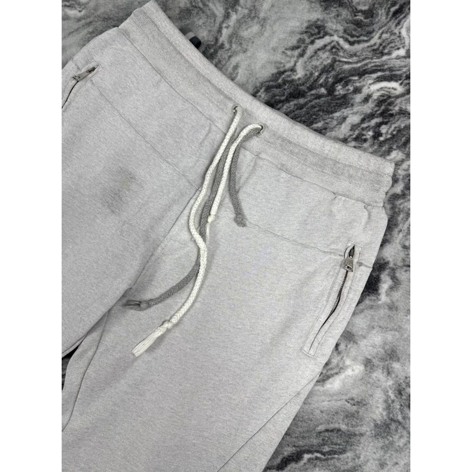 Dolce & Gabbana Dolce&Gabbana Sweatpants Double Drawstring Cotton DG Men Size 48 Gray Size US 32 / EU 48 - 2 Thumbnail