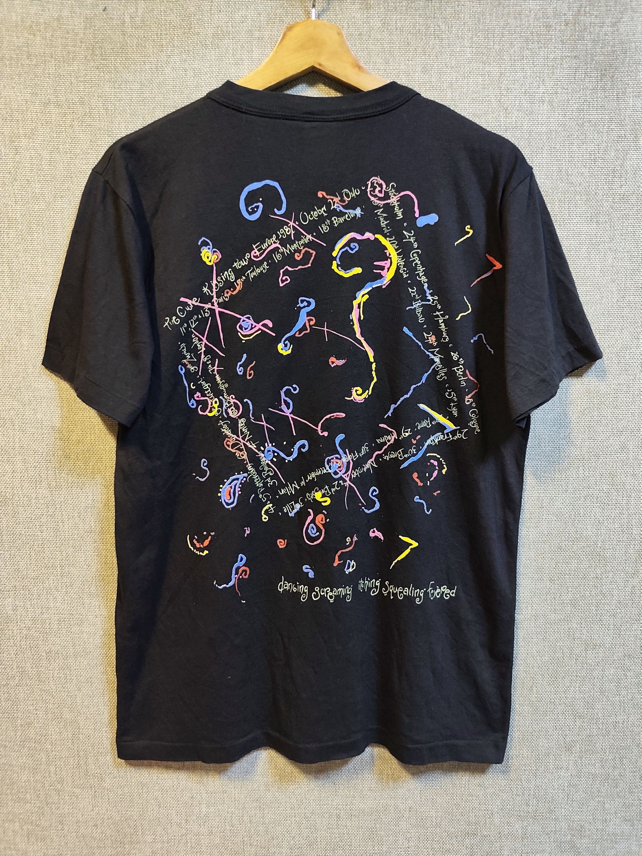 The Cure Vtg 1987 The Cure "Kiss Me" Band Tee - Supatees Tag Size US M / EU 48-50 / 2 - 2 Thumbnail