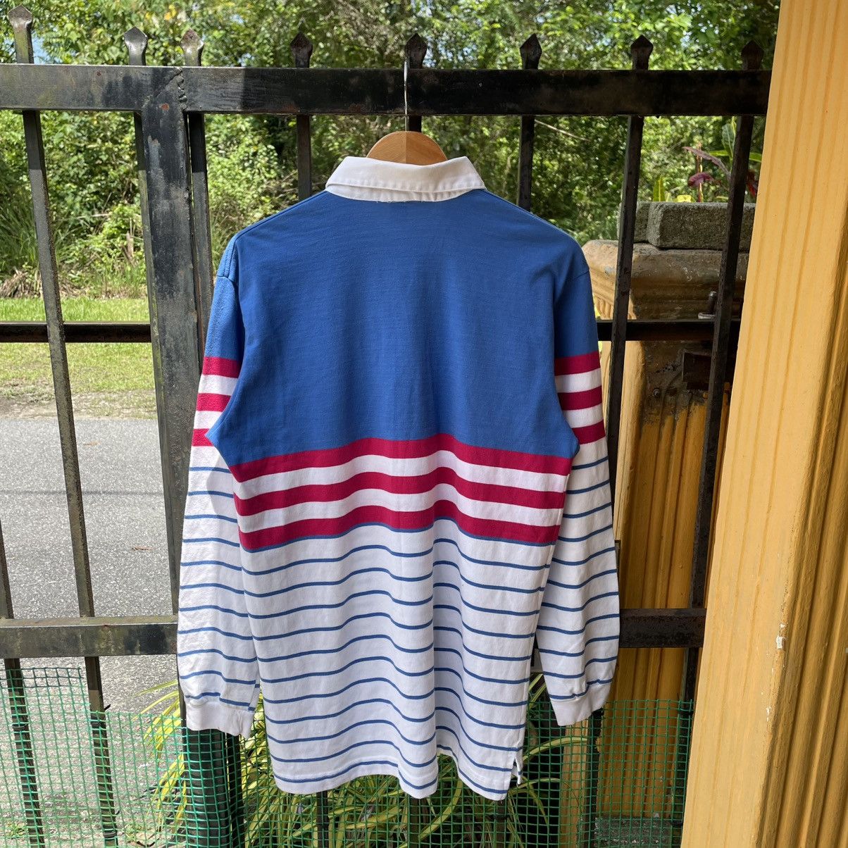 Vintage 🔥Vintage 90s Sea Palms By Hartwell Stripes Polo Rugby Shirts Size US L / EU 52-54 / 3 - 2 Thumbnail