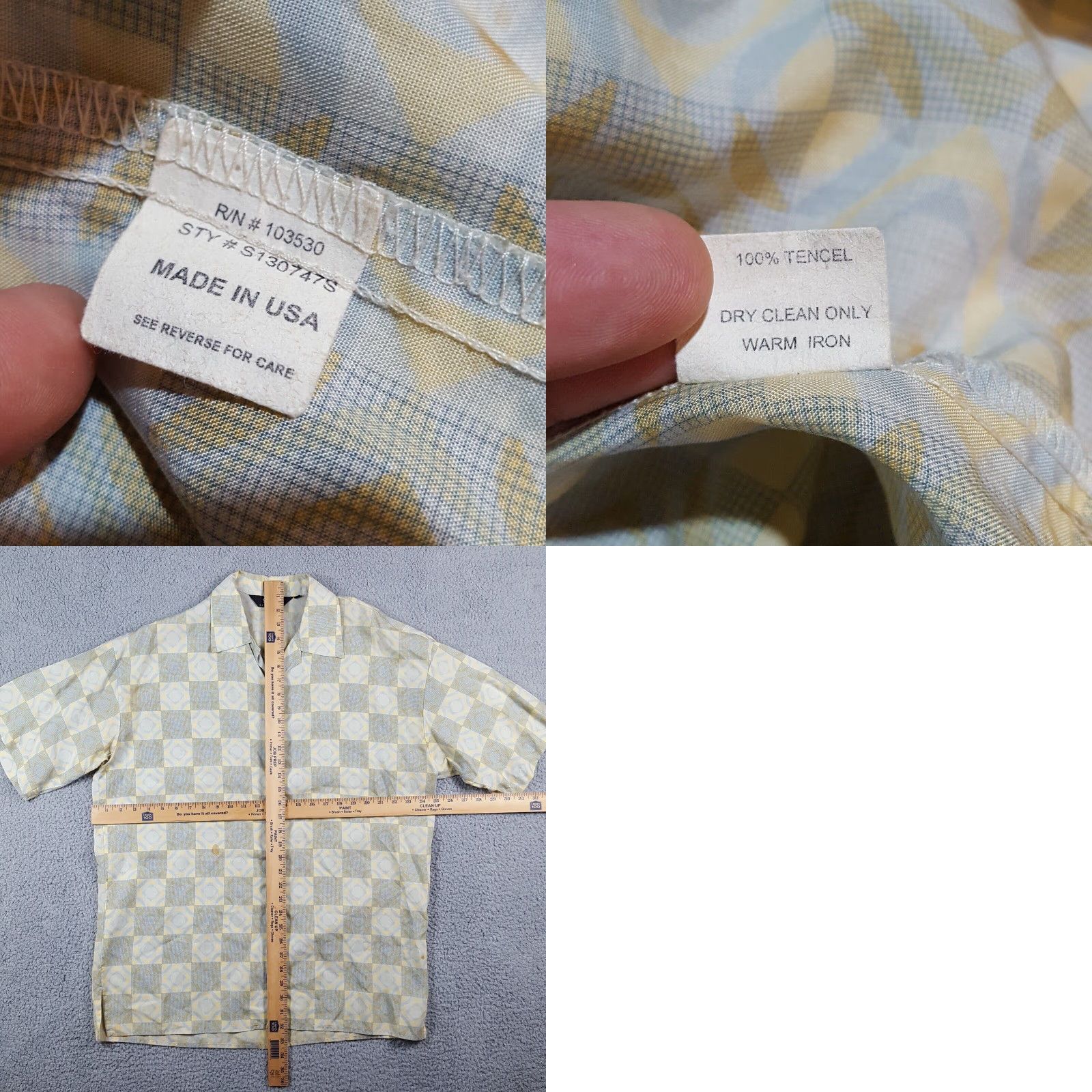 Vintage VINTAGE 80s Tencel Disco Men's XL Hawaiian Shirt Collared Button-Up Retro Casual Workwear Size US XL / EU 56 / 4 - 8 Thumbnail