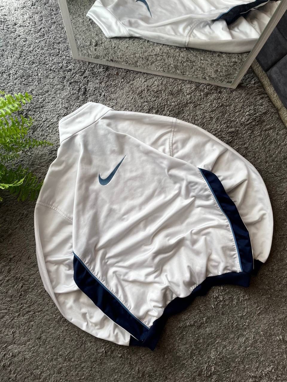 Nike × Vintage 90s Nike Vintage Zip-Hoodie Streetwear Swoosh Logo Rare Size US M / EU 48-50 / 2 - 3 Thumbnail