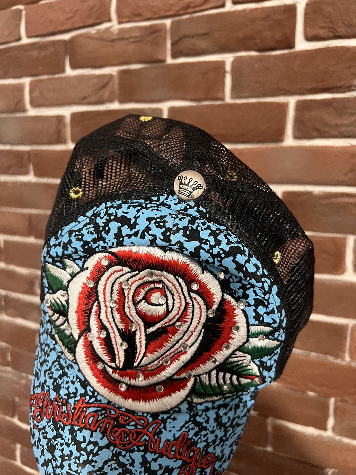 Christian Audigier Rare Vintage Y2K Audigier Ed Hardy Trucker Hat Cap Y2K Drip Size ONE SIZE - 3 Thumbnail