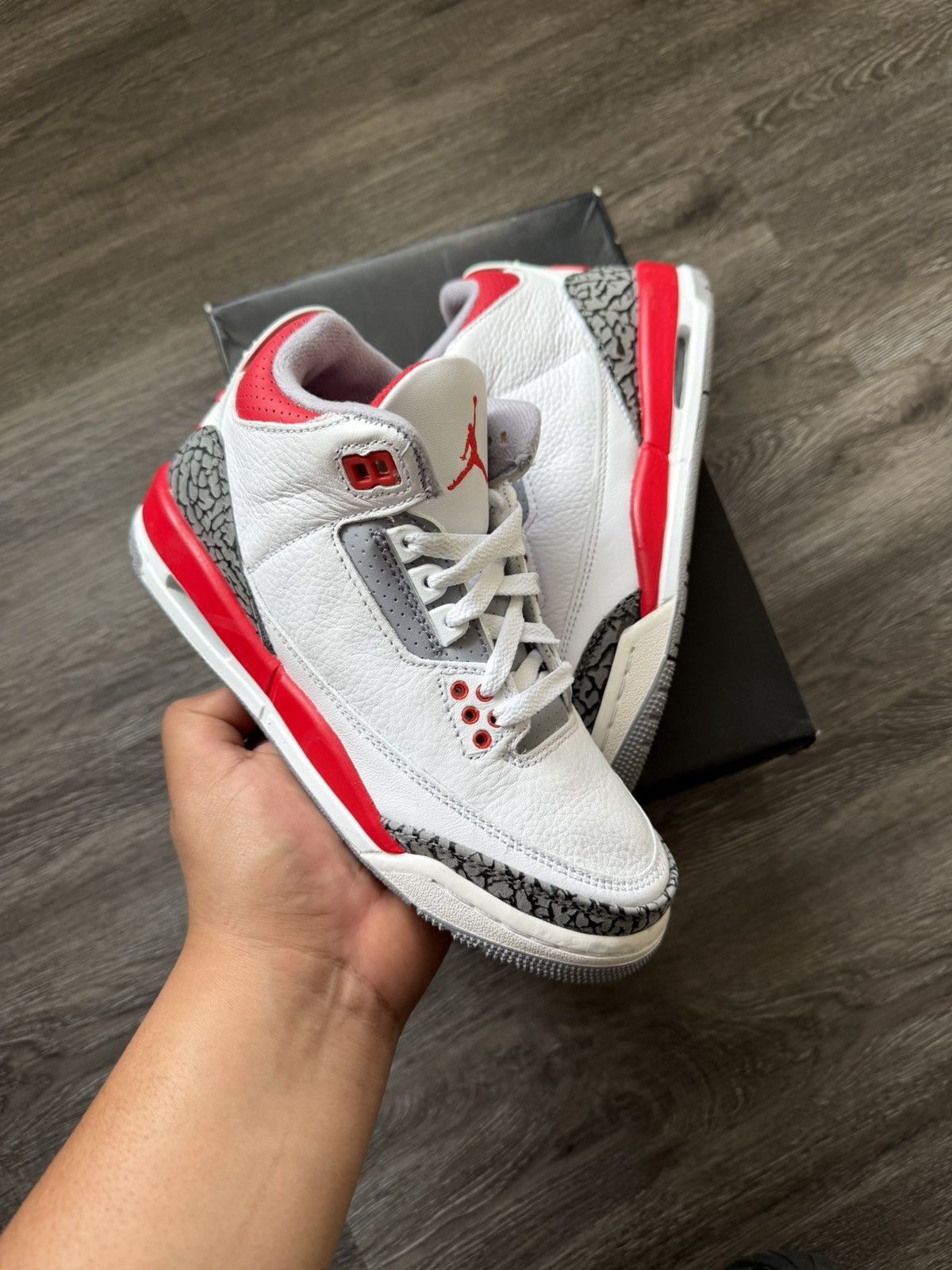 Jordan Brand Air Jordan 3 Fire Red Gs Sneakers Size 4Y or 5.5 Women Size US 5.5 / IT 35.5 - 1 Thumbnail