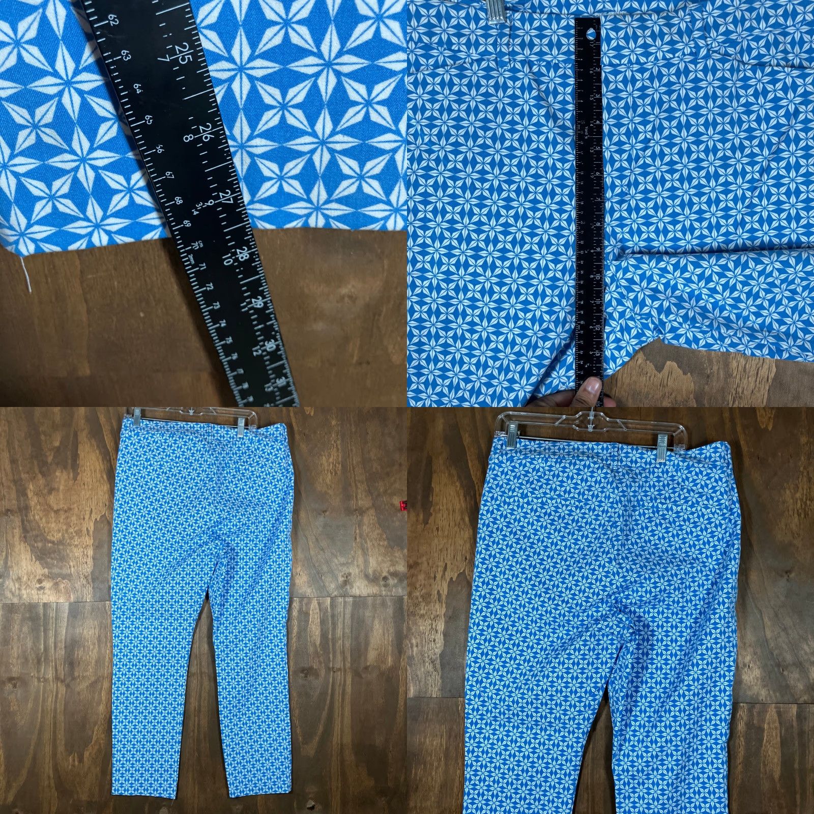 Old Navy Old Navy Womens Pants Tile Blue Pixie Skinny High Rise Stretch 14 Size 36" / US 14 / IT 50 - 8 Thumbnail