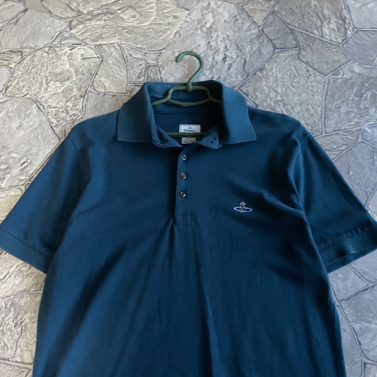 Vivienne Westwood Vivienne Westwood Polo T-Shirt Vintage Small Orb Logo Luxury Size US XL / EU 56 / 4 - 4 Thumbnail
