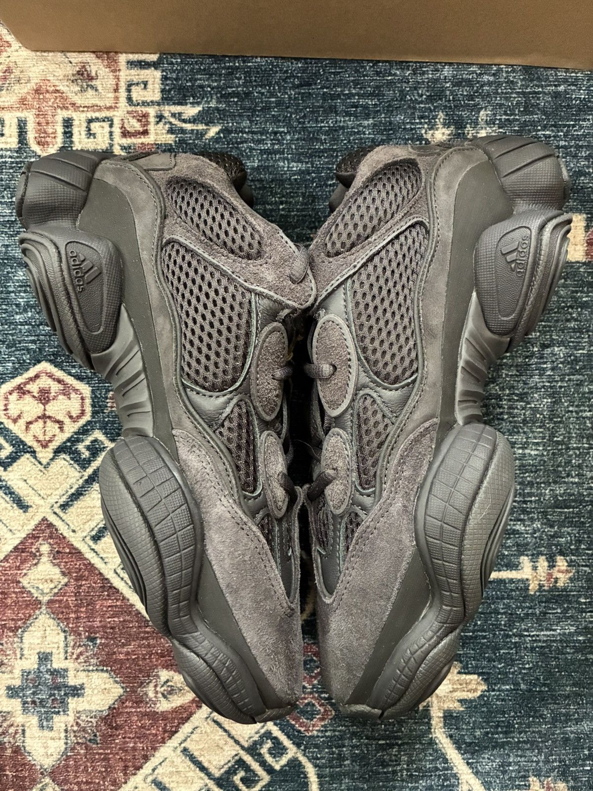 Adidas × Kanye West Adidas Yeezy 500 Utility Black SKU F36640 Brand New Size US 6.5 / EU 39-40 - 3 Thumbnail