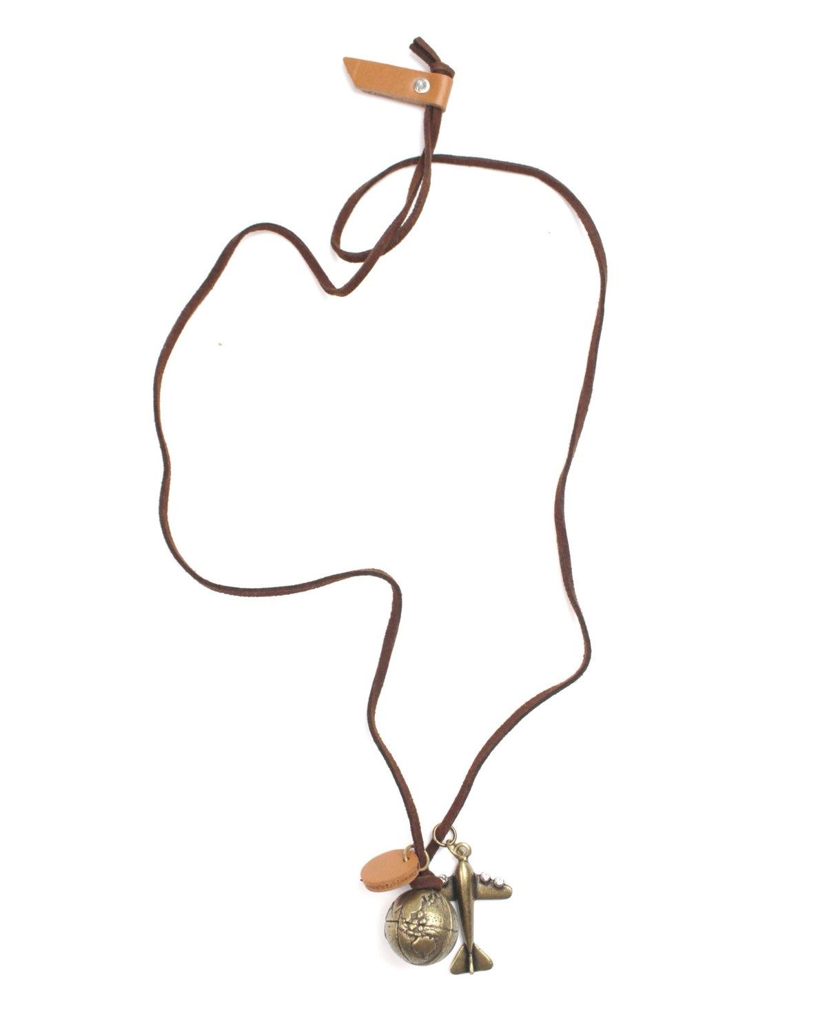 Hysteric Glamour 2000S JAPANESE MADE AIRPLANE & WORLD CHARM NECKLACE Size ONE SIZE - 1 Thumbnail