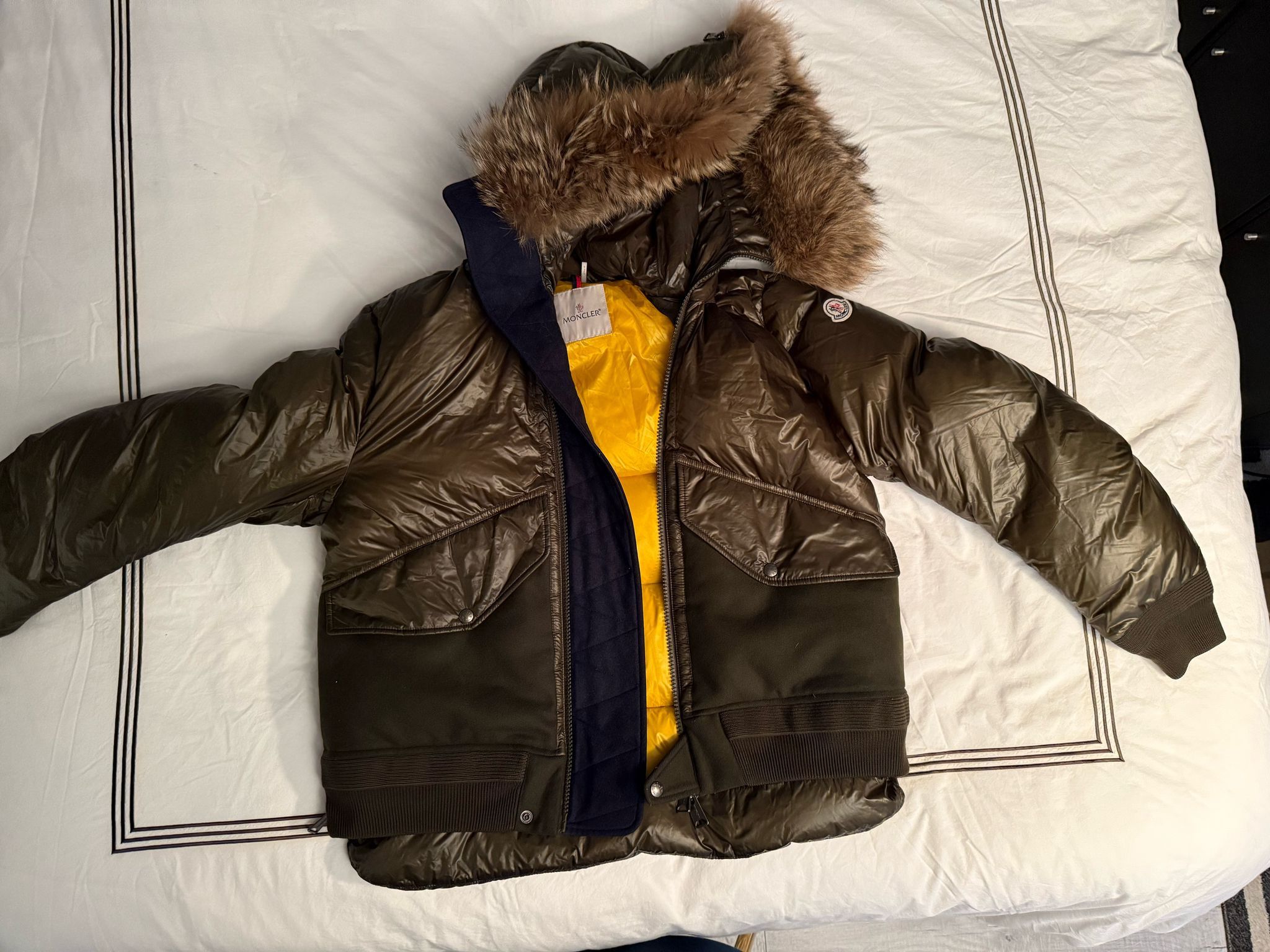 Moncler Hooded Down Jacket Coat Size US L / EU 52-54 / 3 - 6 Thumbnail