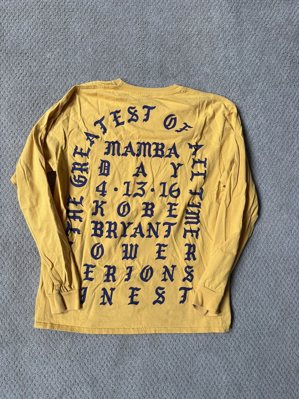 Kanye West Retro Kanye “I Feel Like Kobe/ Mamba Day” LS Tee Size US L / EU 52-54 / 3 - 2 Thumbnail