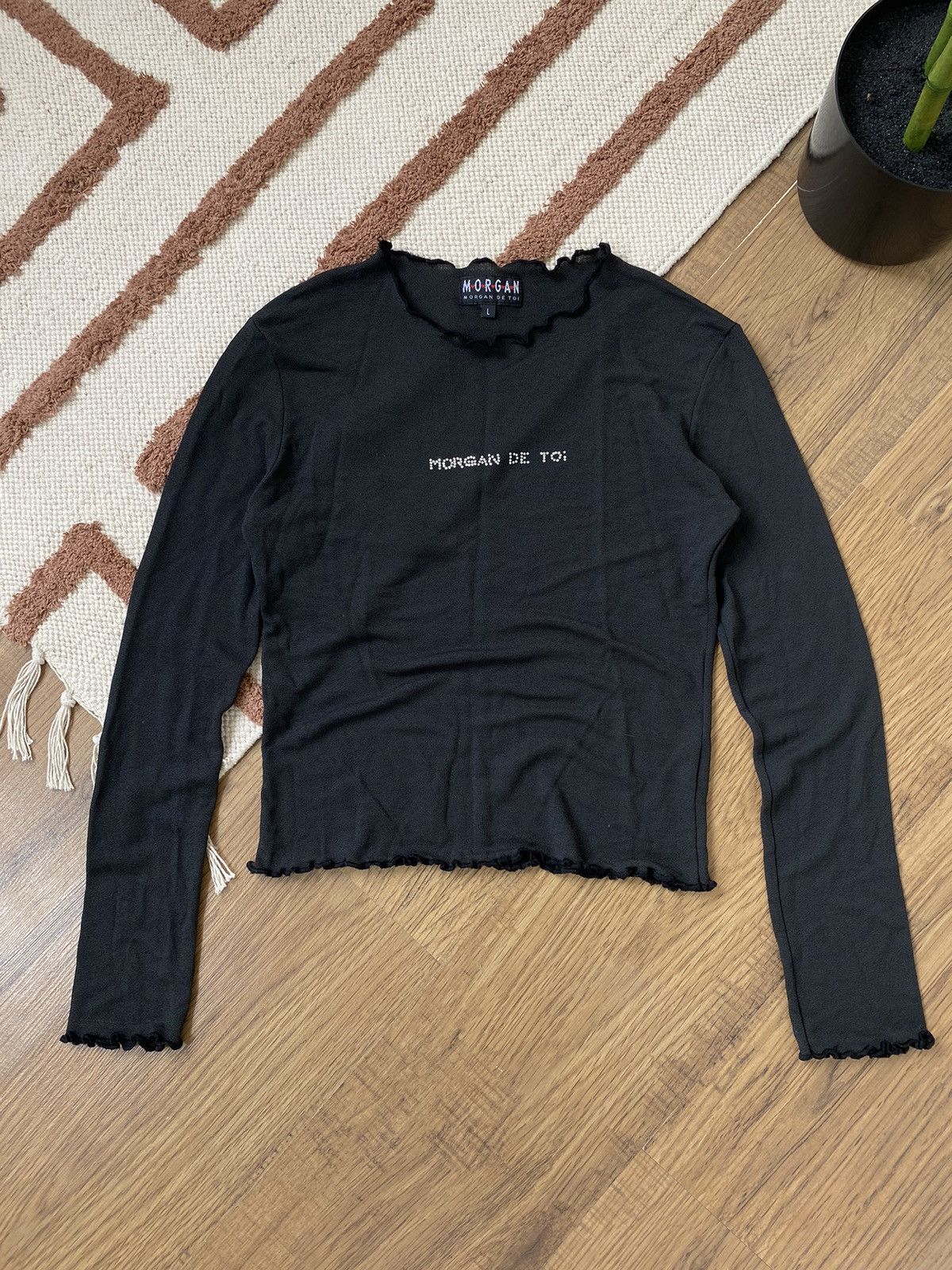 Morgan De Toi VINTAGE MORGAN DE TOI FRANCE MESH LONGSLEEVE Size L / US 10 / IT 46 - 3 Thumbnail
