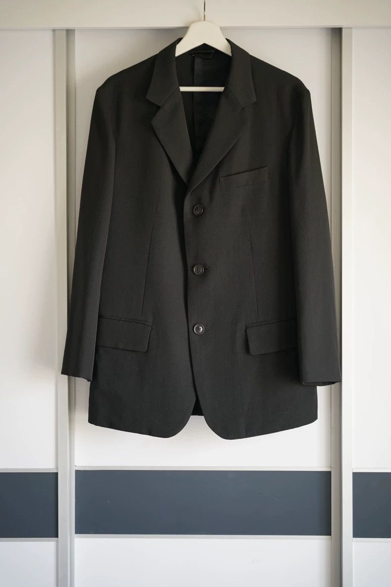 Yohji Yamamoto Yohji Yamamoto Black Deconstructed Suit Size US M / EU 48-50 / 2 - 1 Thumbnail
