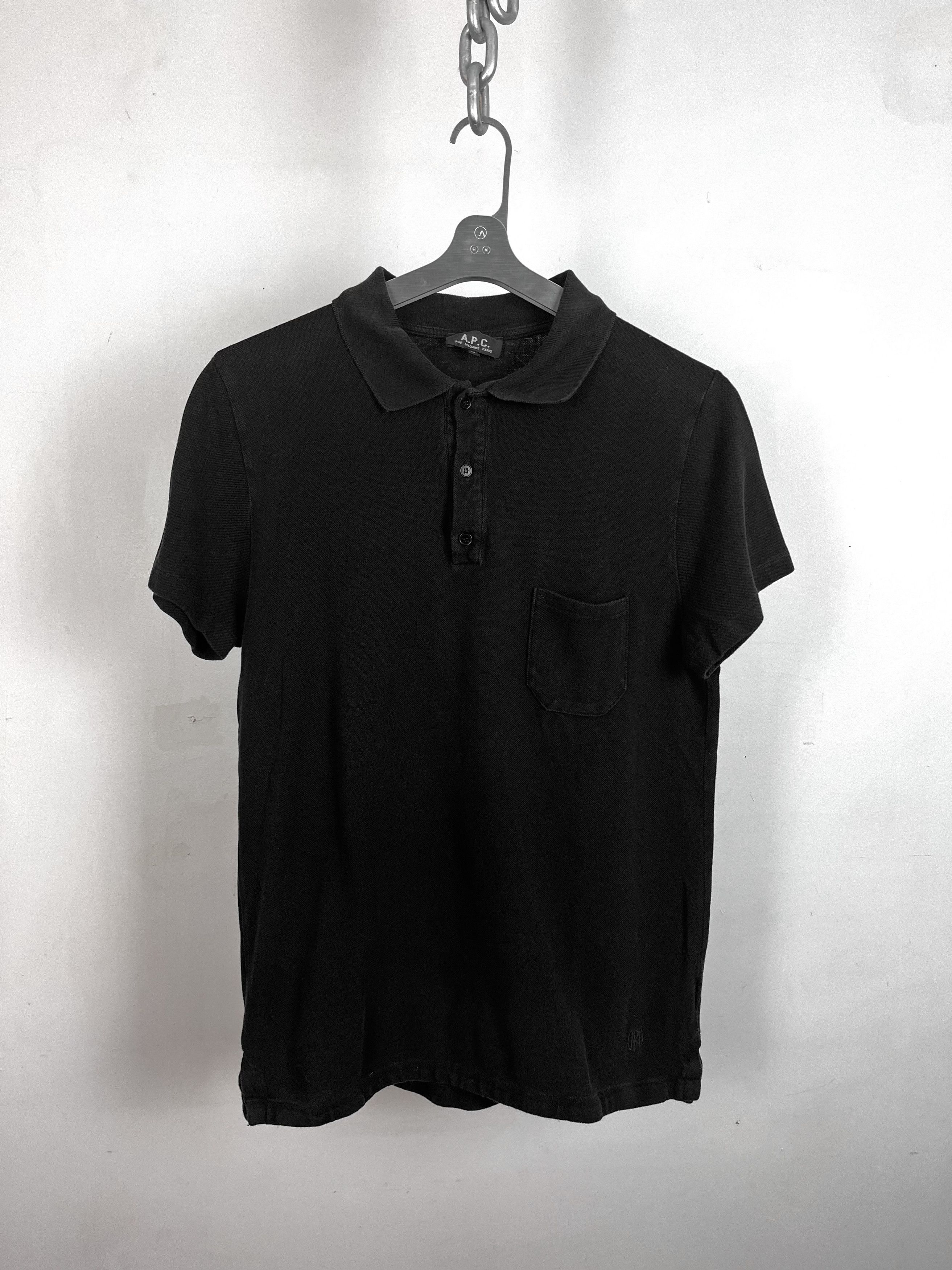 A.P.C. Vintage APC Polo - Black Size US M / EU 48-50 / 2 - 2 Thumbnail