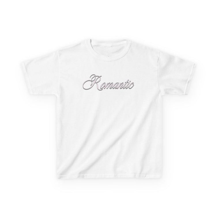Other White Romantic – Cursive Slogan Baby Tee Size M / US 6-8 / IT 42-44 - 1 Thumbnail