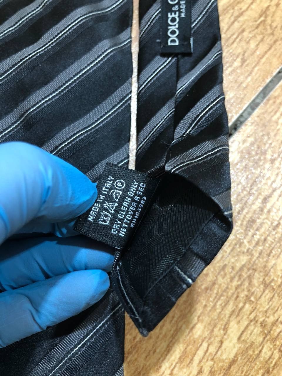 Dolce & Gabbana Dolce & Gabbana D&G 100% Silk Neck Striped Tie Size ONE SIZE - 3 Thumbnail