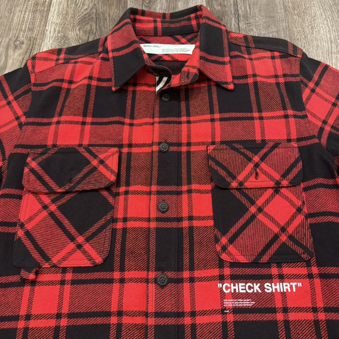 Off-White Off-White 2018 Check Shirt Plaid Flannel Size US L / EU 52-54 / 3 - 2 Thumbnail