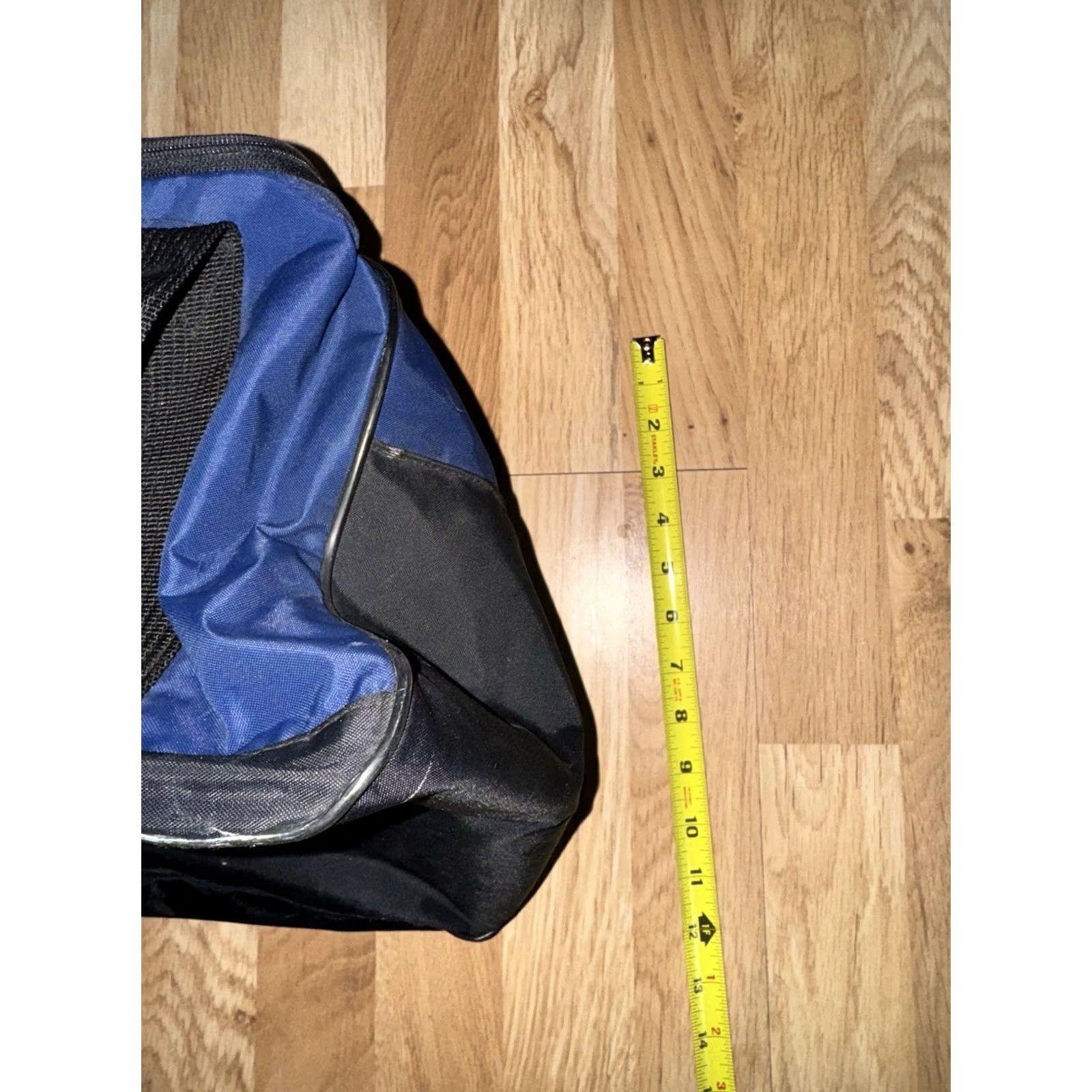 Nike VINTAGE Nike Swoosh Duffle Bag 90's Blue Large Gym Sports Bag Mens Size ONE SIZE - 6 Thumbnail