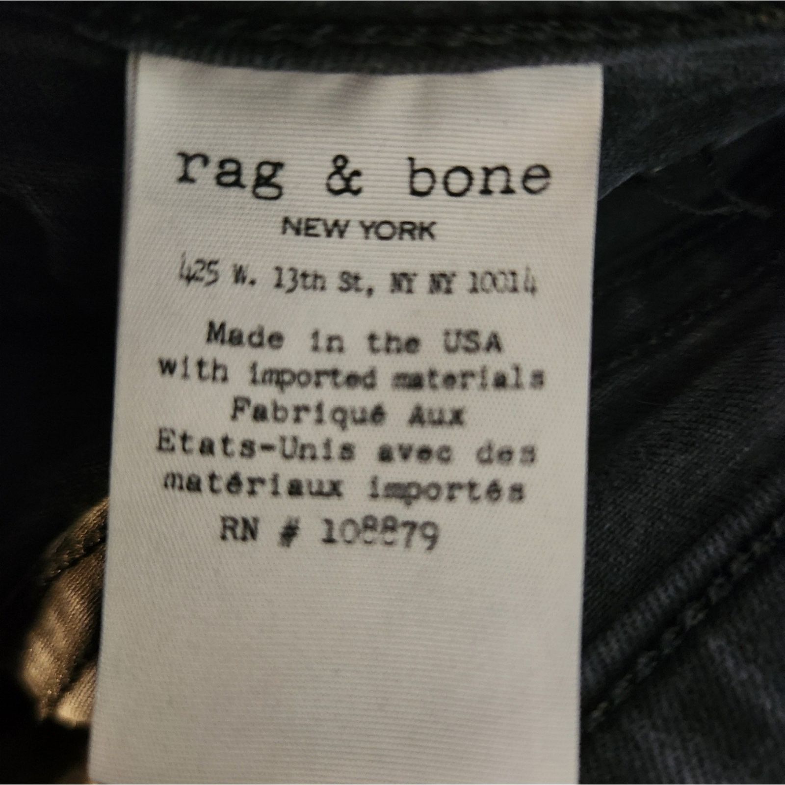 Rag & Bone Rag & Bone High Rise Legging in Washed black 29 Size 29" - 11 Thumbnail