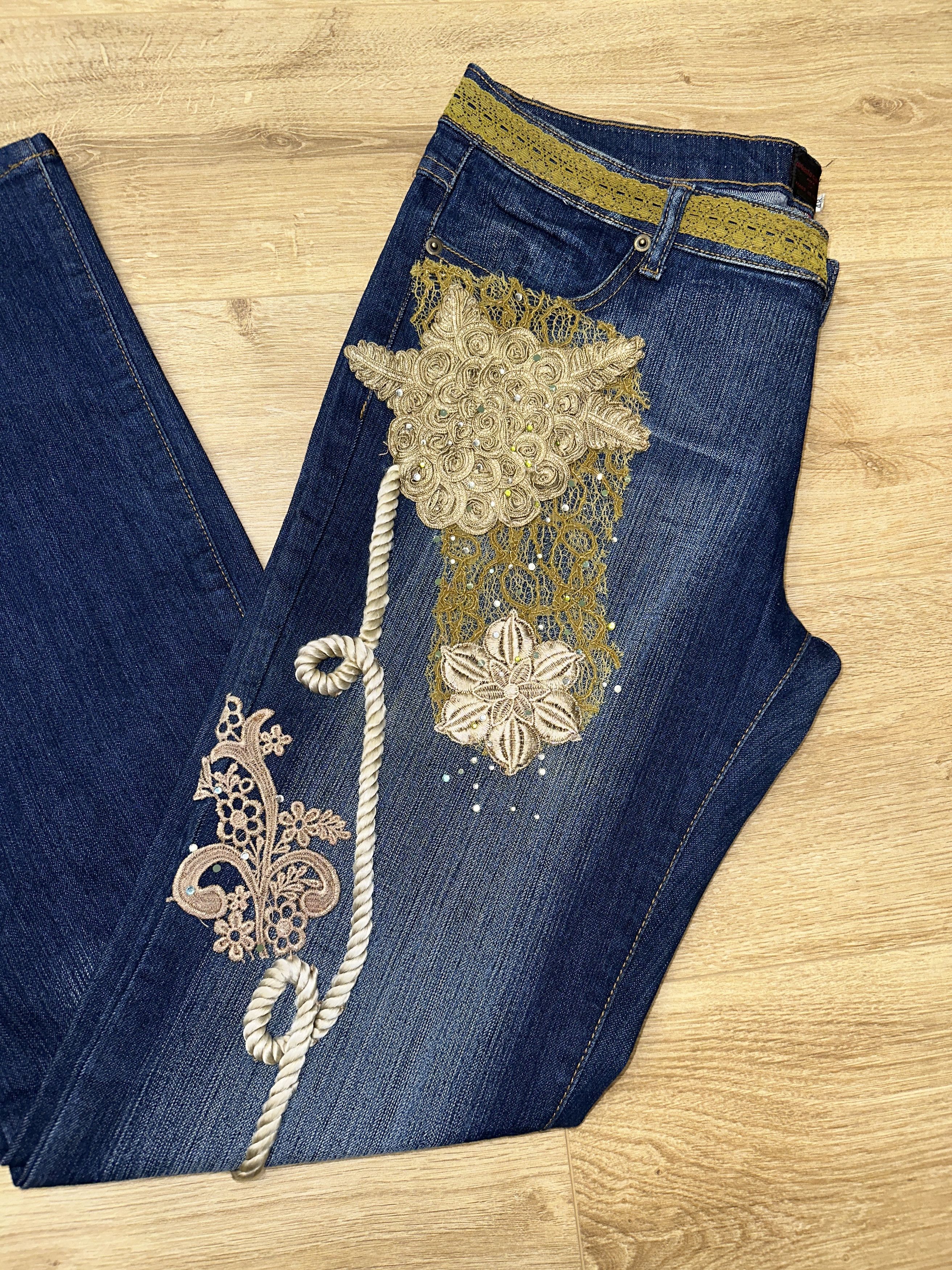 Roberto Cavalli Archive ROBERTO CAVALLI Y2K Embroidered Bootcut Jeans 48 IT Size US 32 / EU 48 - 9 Thumbnail