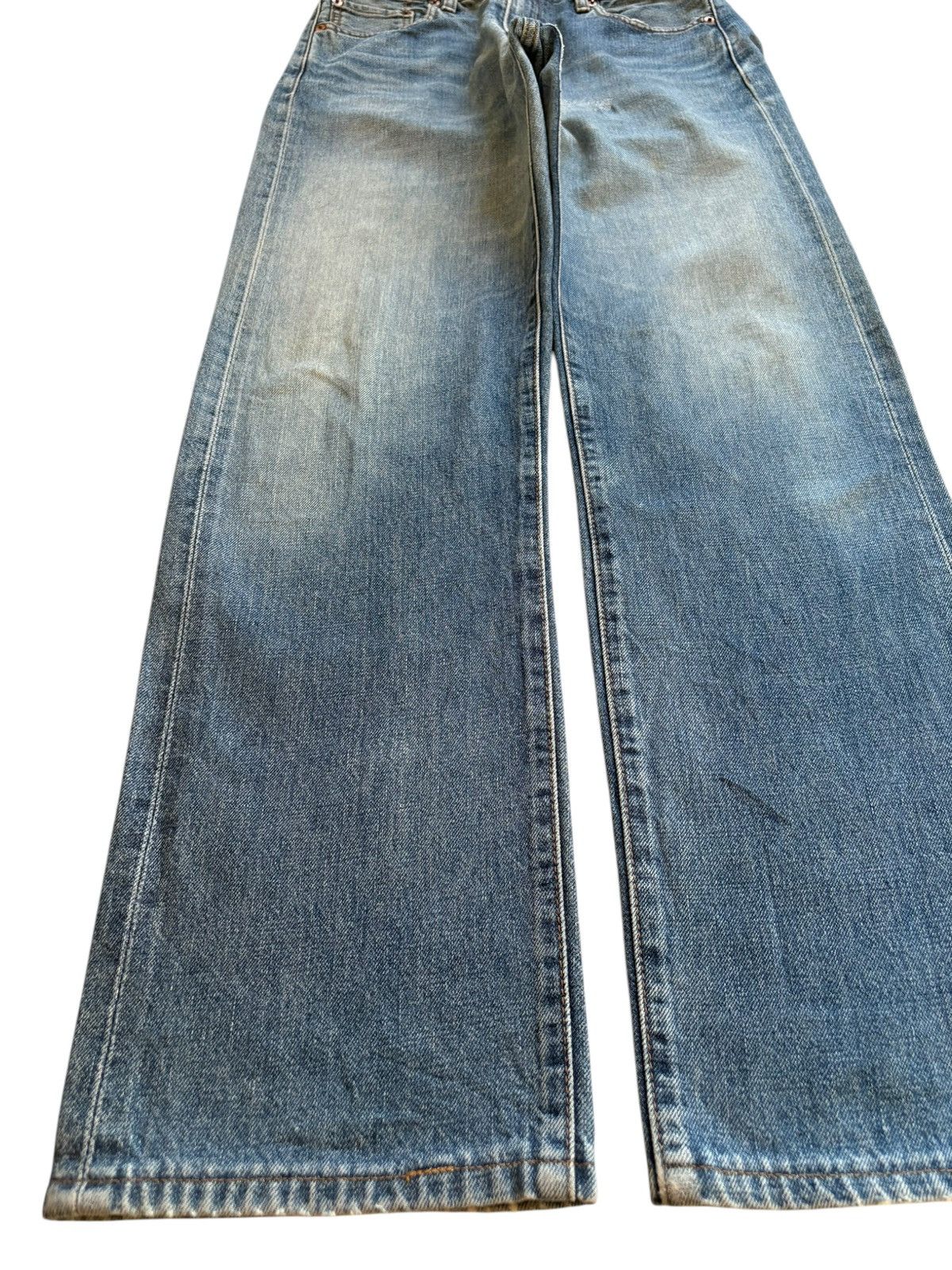 Levi's Vintage 80s Levis 502 Big E Selvedge Mud Wash Loose Jeans Size US 29 - 7 Thumbnail