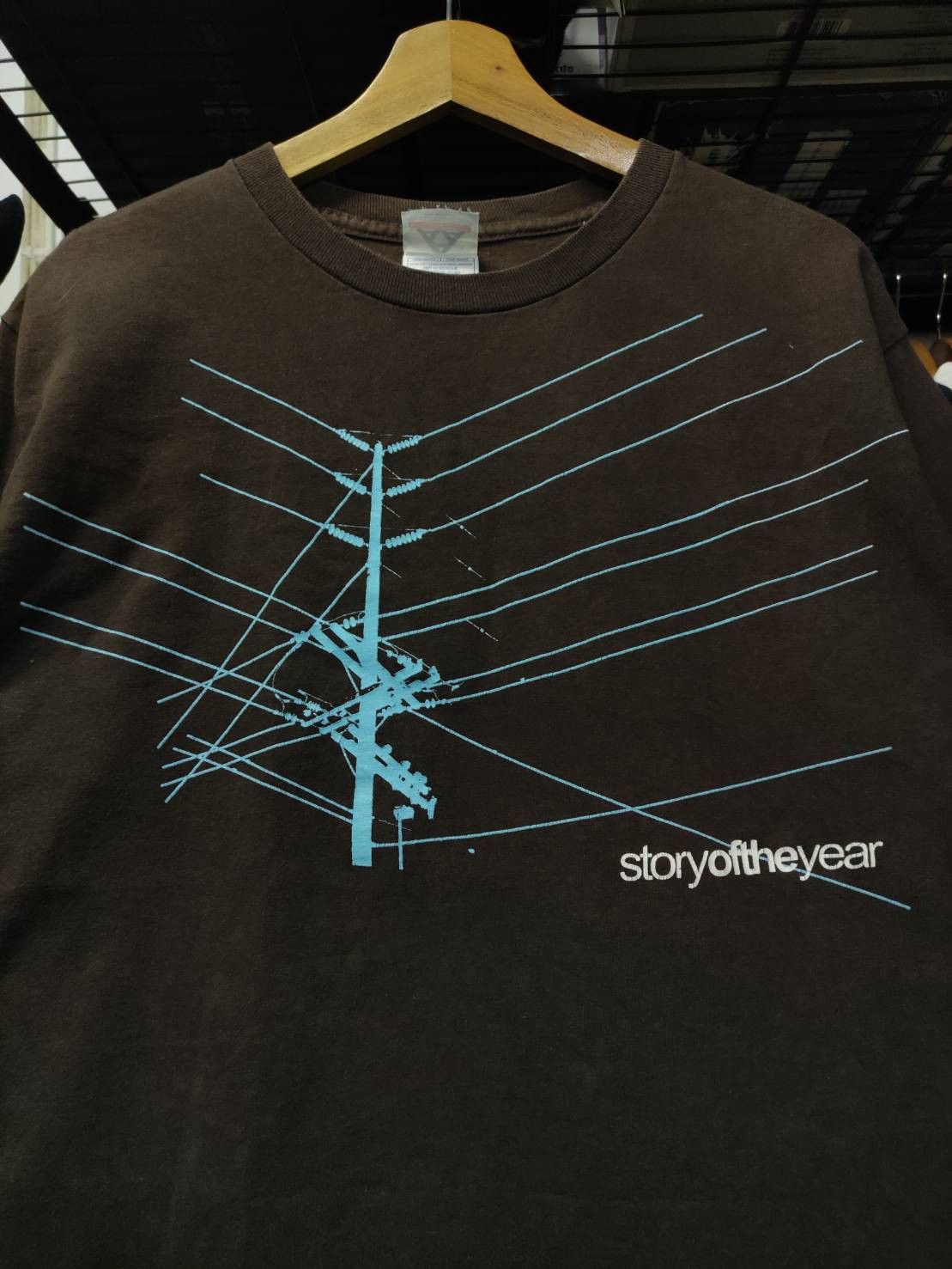 Band Tees Vtg 00's Story Of The Year Band " Electric Pole " T-Shirt Size US M / EU 48-50 / 2 - 1 Thumbnail