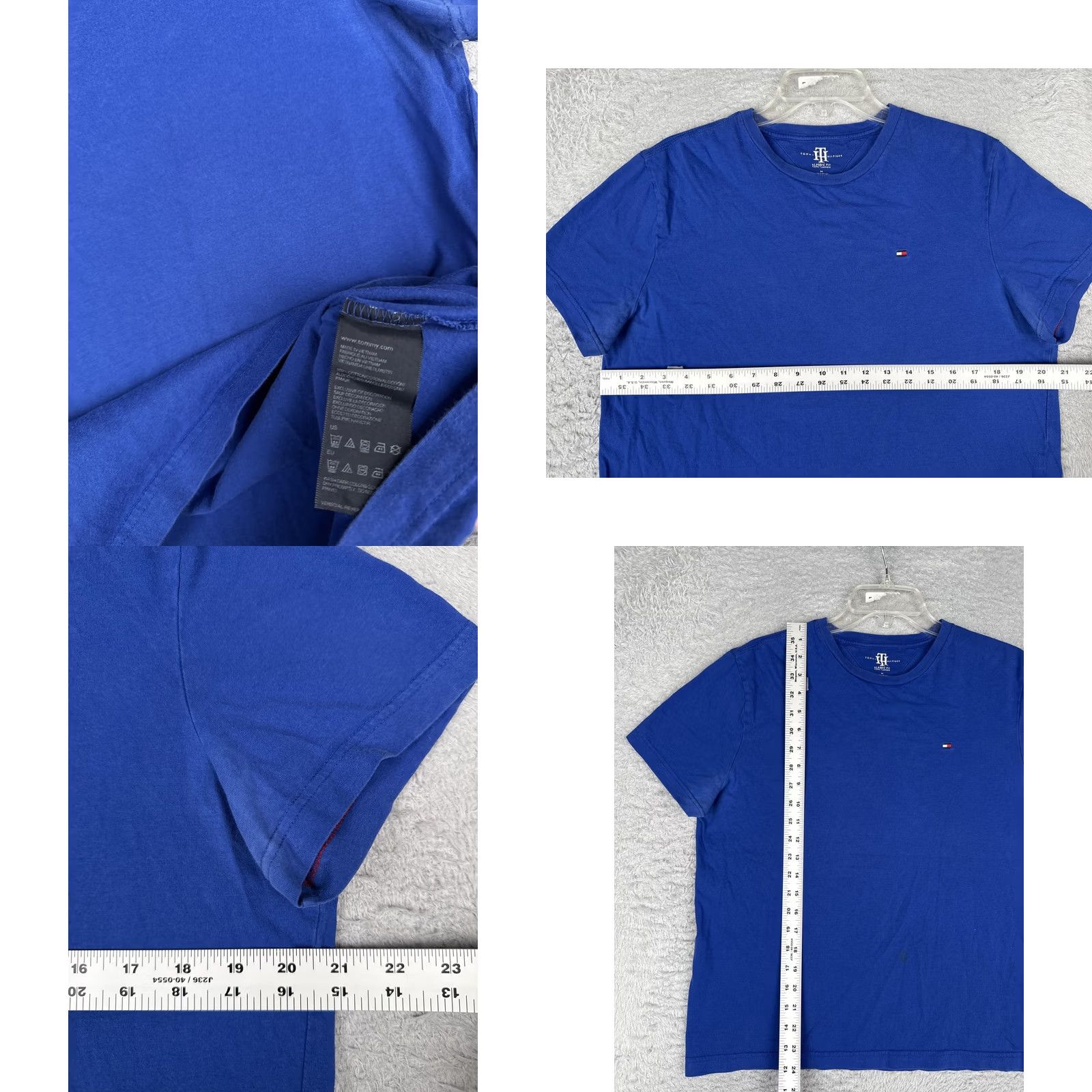 Tommy Hilfiger Tommy Hilfiger Shirt Mens M Blue Crew Neck Short Sleeve Logo Tagless Cotton T-Shirt Size US M / EU 48-50 / 2 - 8 Thumbnail