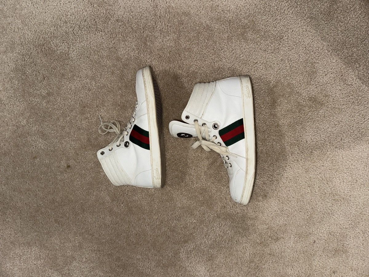 Gucci Gucci signature high leather sneakers Size US 8 / EU 41 - 1 Thumbnail