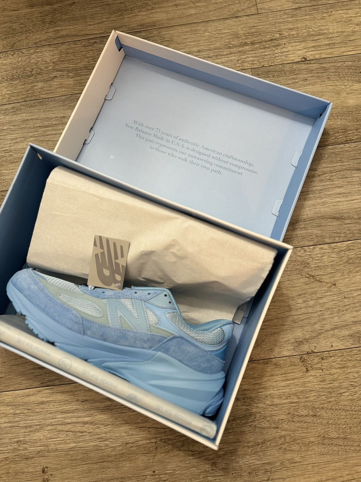 Joe Freshgoods × New Balance New Balance 990v6 MiUSA Joe Freshgoods Prom Blue Size US 10 / EU 43 - 4 Thumbnail