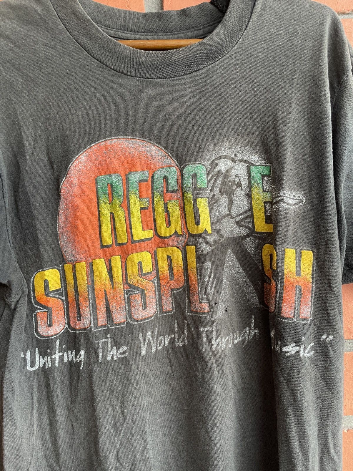 Band Tees Vintage Reggae Sunsplash World Peace 1991 Bob Marley faded Size US L / EU 52-54 / 3 - 3 Thumbnail