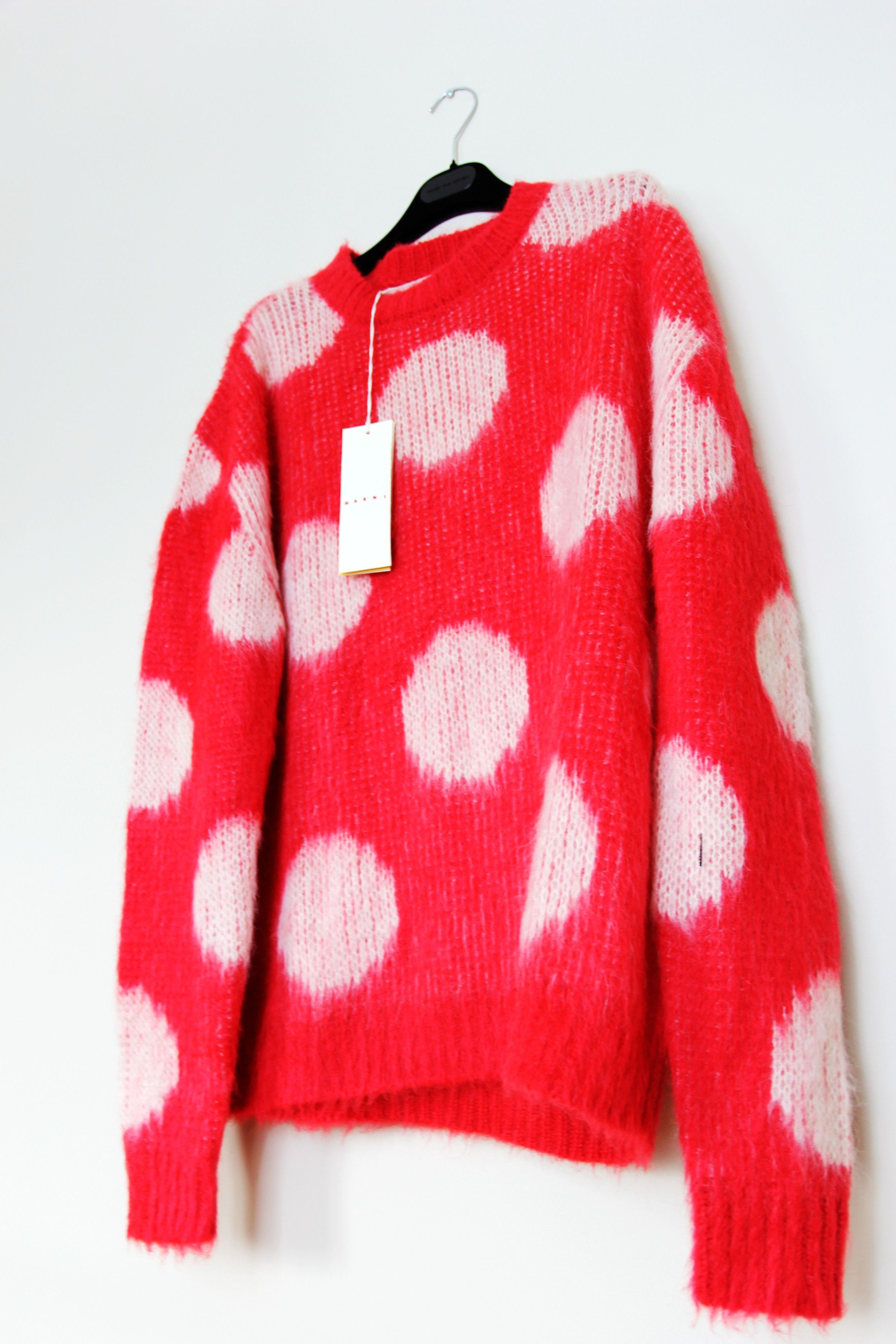 Marni BNWT AW23 MARNI BRUSHED DOTS FUZZY WUZZY SWEATER 50 Size US M / EU 48-50 / 2 - 5 Thumbnail