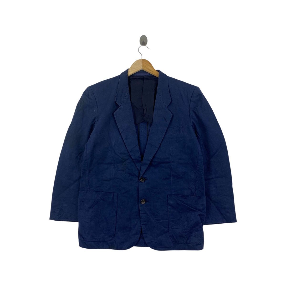 Comme des Garcons COMME Des GARCONS Homme Blazer Jacket Linen Indigo Size US S / EU 44-46 / 1 - 1 Thumbnail