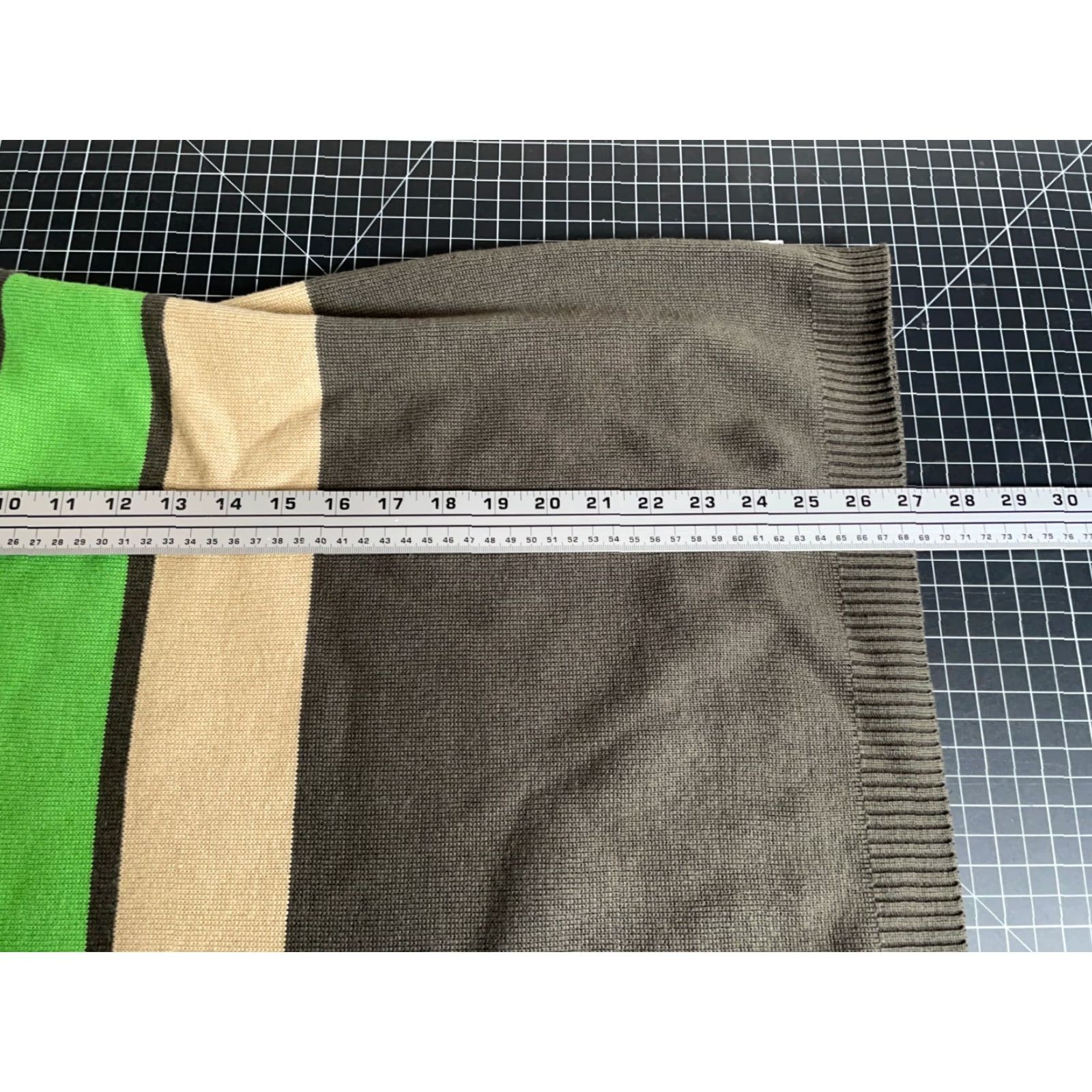 Vintage VINTAGE Y2K Striped Pattern Sweater Men’s Large Brown Green Acrylic Knit Japan Made Size US L / EU 52-54 / 3 - 6 Thumbnail