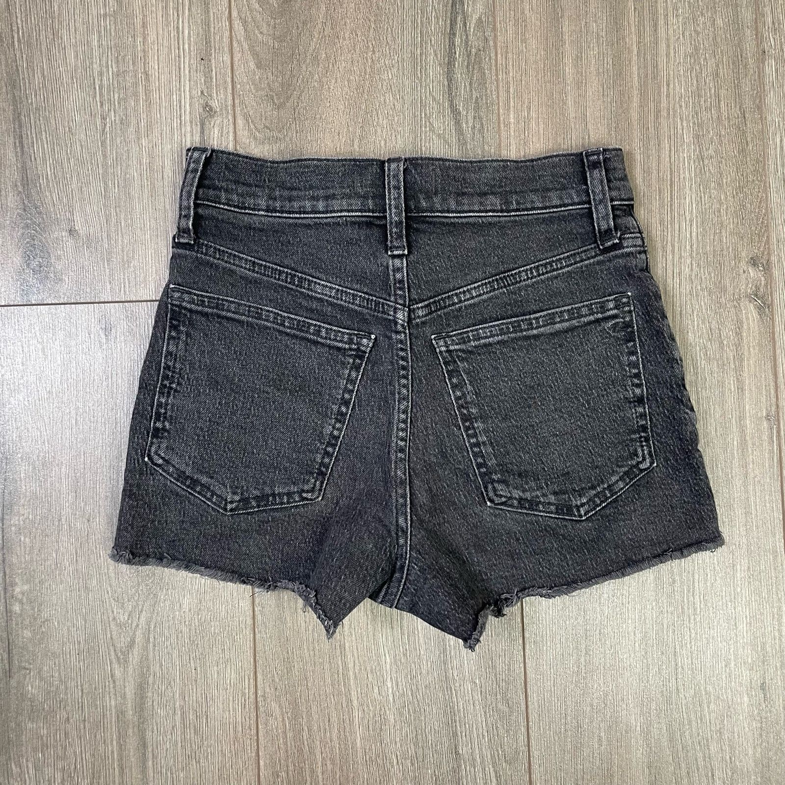 Madewell Madewell Lunar Wash Frayed Hem Jeans Shorts US Women's 23 Size 23" - 2 Thumbnail