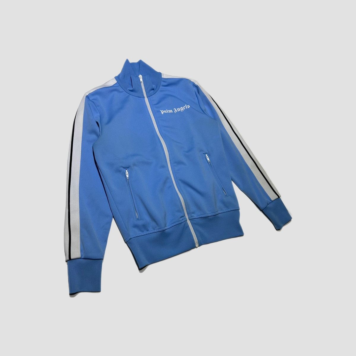 image of Palm Angels Track Jacket in Blue, Men's (Size XS)