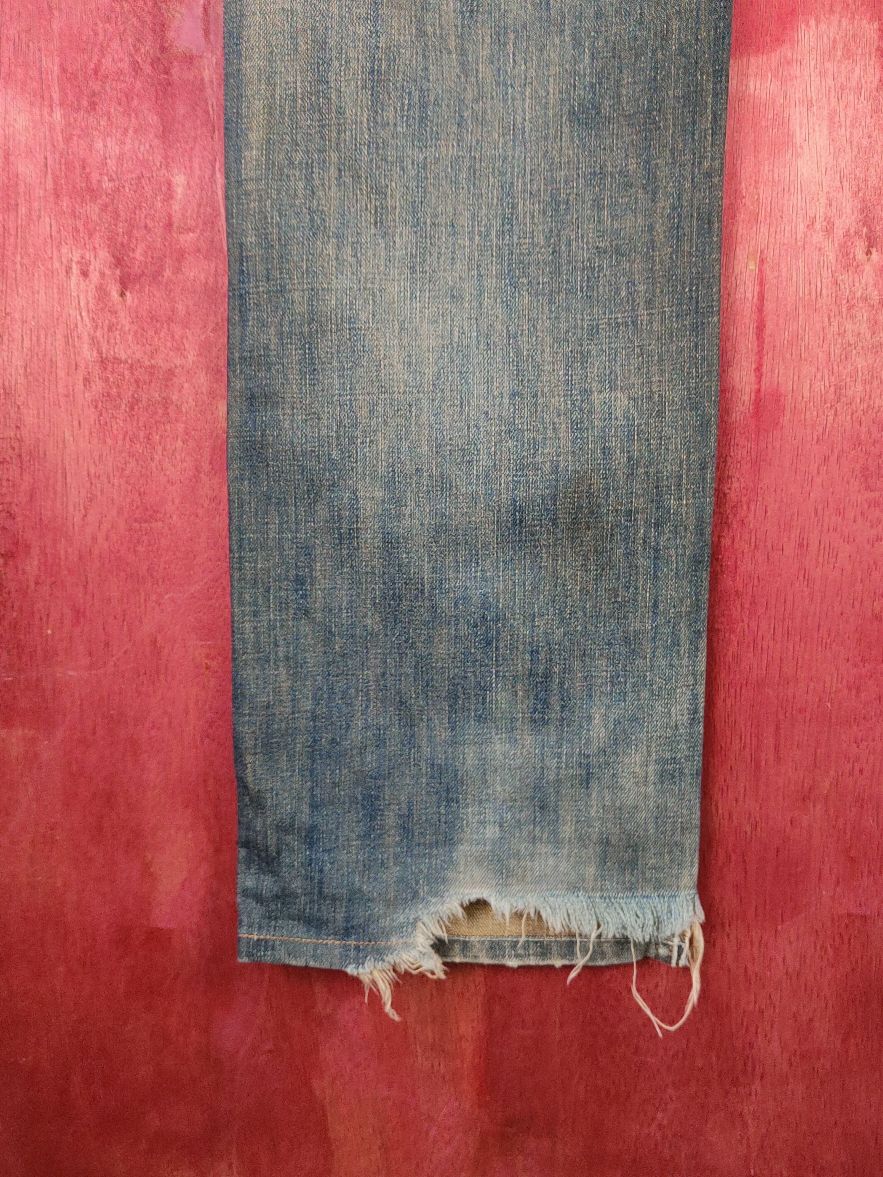 Gap Gap Dark Olive Faded Distressed Ripped Jeans #S2206/7 Size US 32 / EU 48 - 9 Thumbnail
