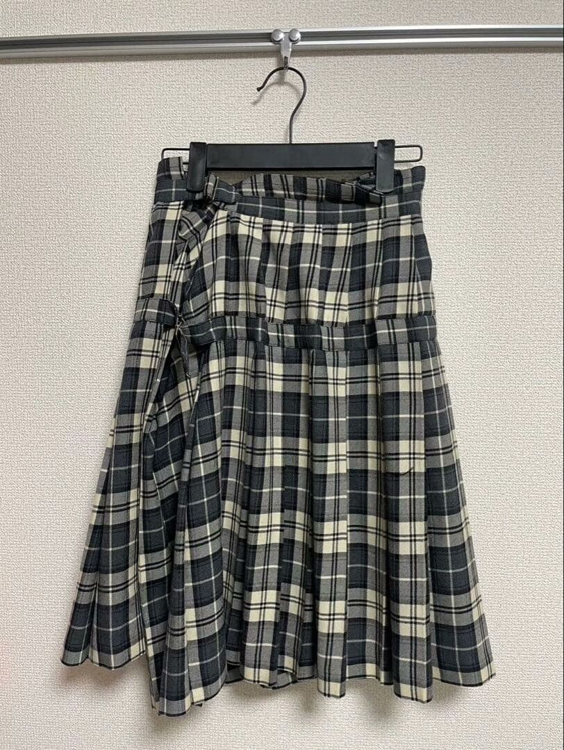 Comme des Garcons COMME des GARÇONS 2005 Plaid Asymmetric Skirt Size 38" / US 16 / IT 52 - 1 Thumbnail