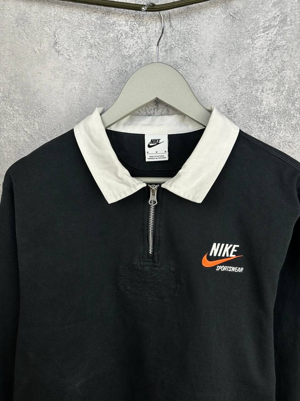 Nike Nike Sportswear Black Rugby Shirt Quarter-Zip Polo LS Size US M / EU 48-50 / 2 - 4 Thumbnail