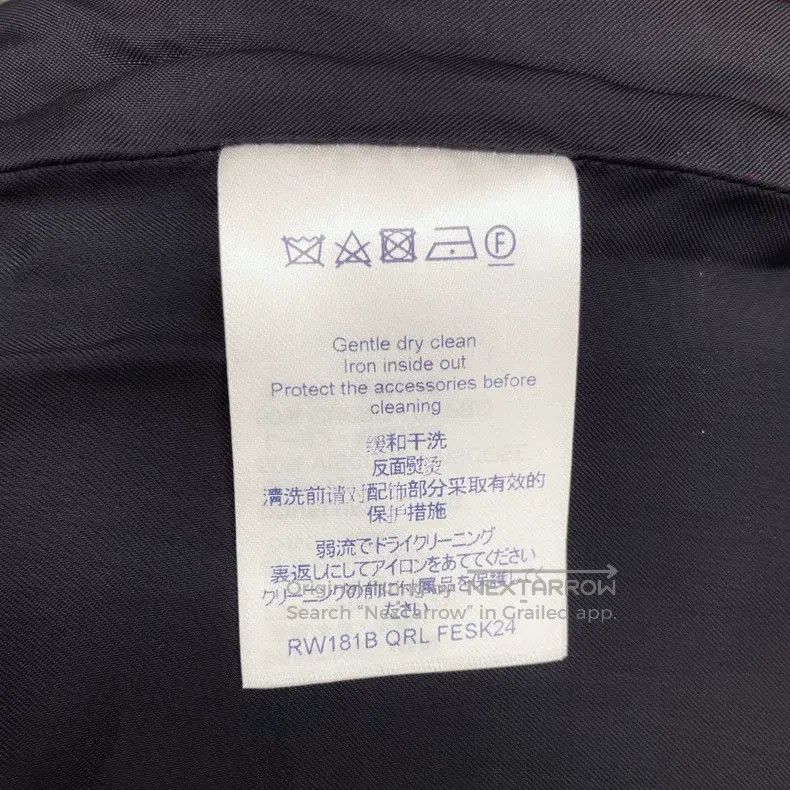 Louis Vuitton Louis Vuitton Black zip skirt Size 41" - 5 Thumbnail