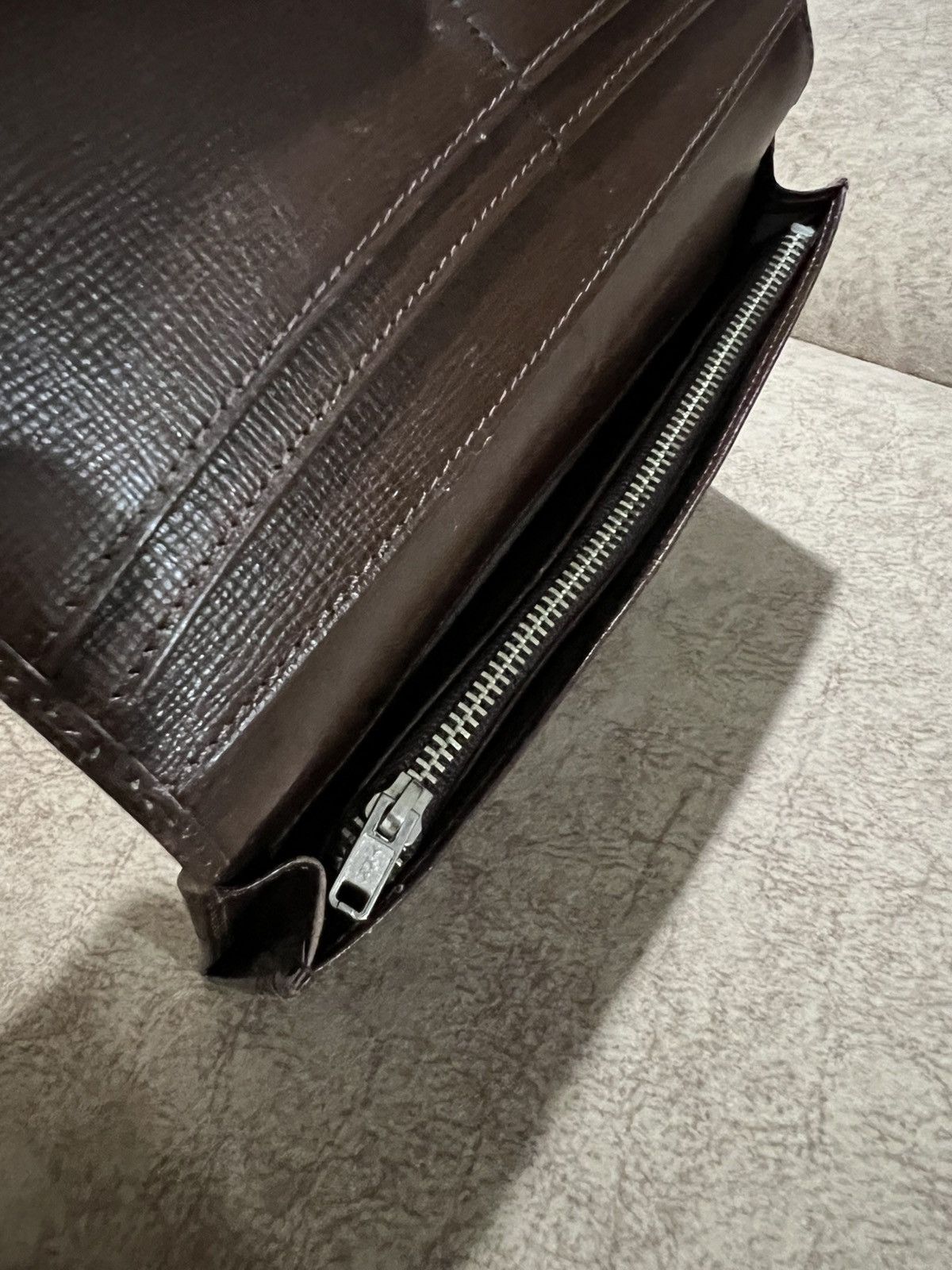 Polo Ralph Lauren 1990s Polo Ralph Lauren Saffiano Leather Bifold Long Wallets Size ONE SIZE - 7 Thumbnail